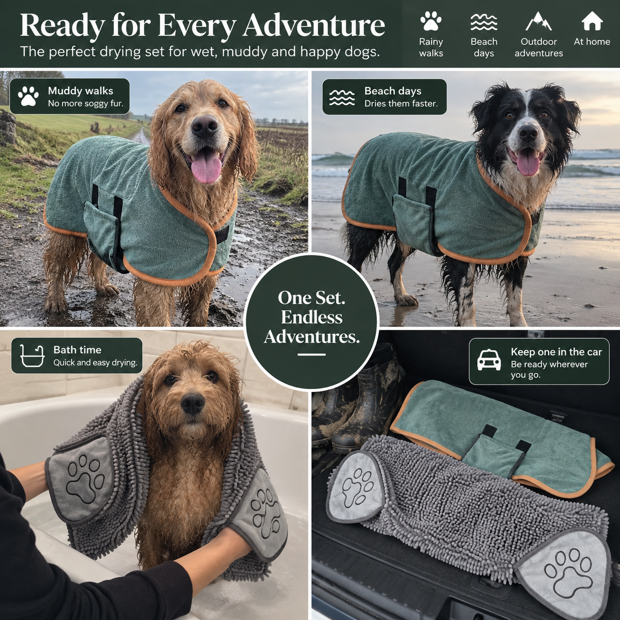 The Post-Walk Drying Set™